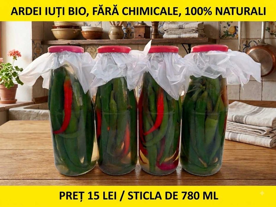 Ardei iuți BIO in otet