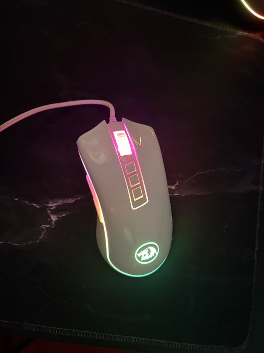 Mouse Gaming Redragon Cobra M711-W RGB White / Alb 10000 DPI
