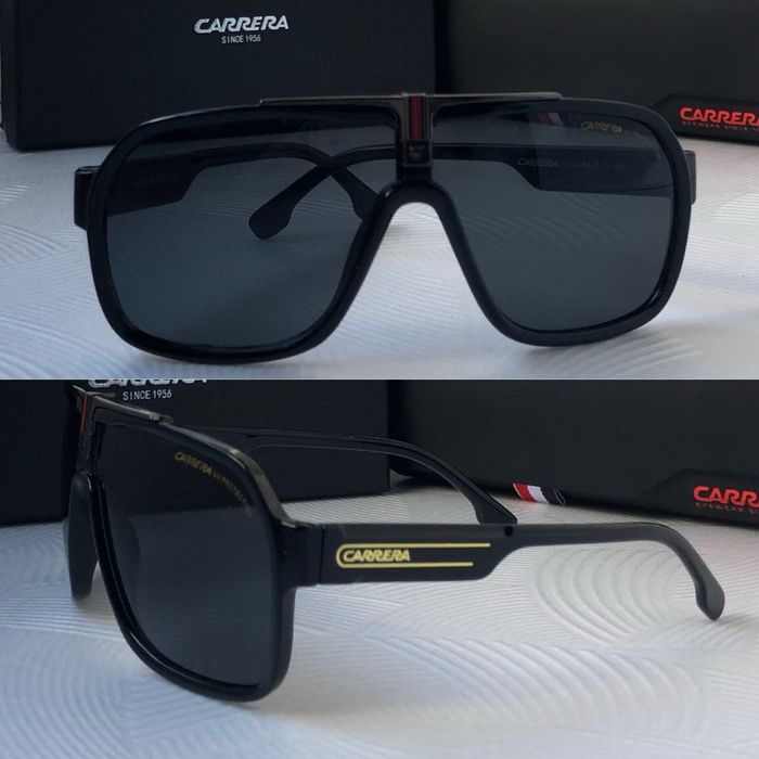 Мъжки слънчеви очила маска carrera 2 цвята черни