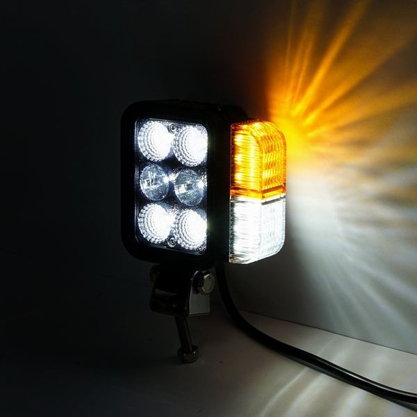 Комплект универсални фарове за трактори, ляв и десен, с led 10-80v, цв