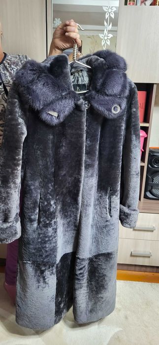Шуба цигейковая б/у.