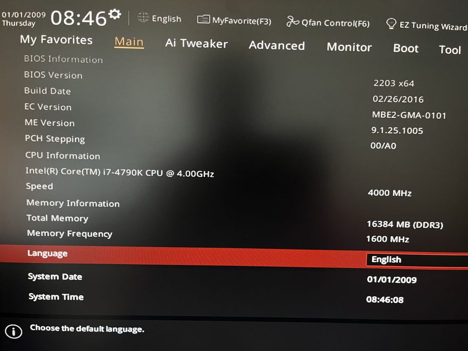 ASUS Z97 PRO GAMER + i7-4790K + 16GB DDR3 2400 G.Skill