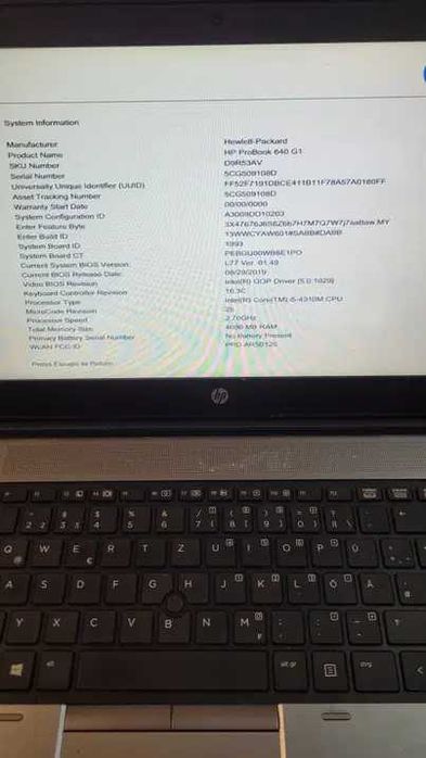 Panglica display / LVDS laptop HP Probook 640 G1