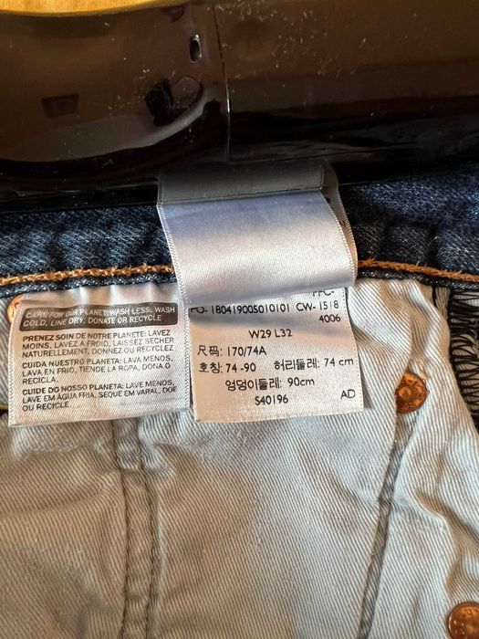Jeansi Levis pentru barbati, model 501, albastri, marimea W29 L32