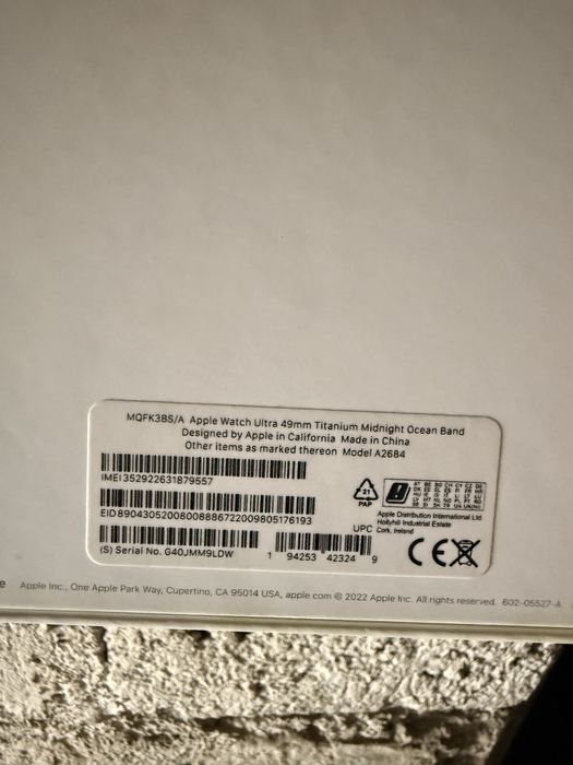 Apple watch Ultra в перфектно състояние и мнооооого каишки