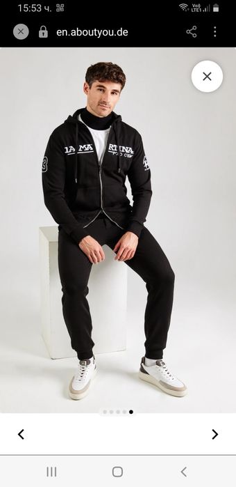 La Martina Full Zip Hoodie Mens Size M НОВО ОРИГИНАЛ! Мъжки Суичър с цял Цип!