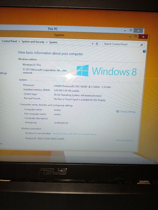 Laptop Asus x553M