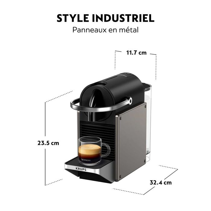 Кафемашина Nespresso KRUPS Pixie Espresso Machine Titan 19 bar