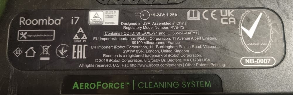 Робот Roomba i7 model RVB-Y2