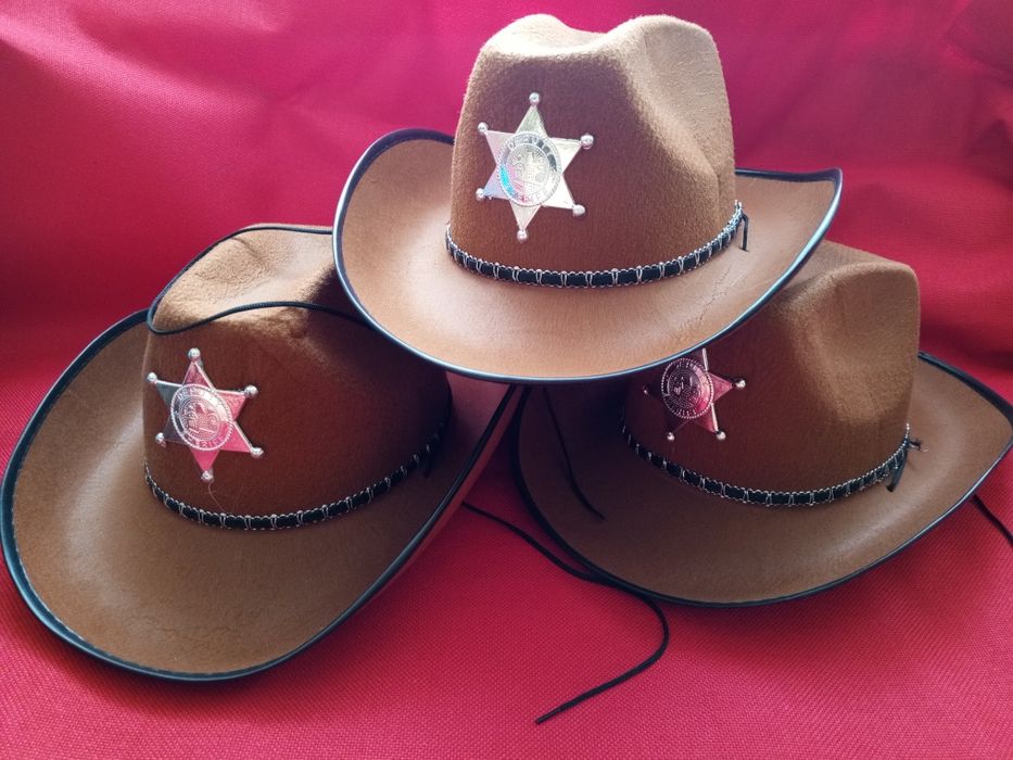 Шляпа Шерифа в наличии, черная и коричневая