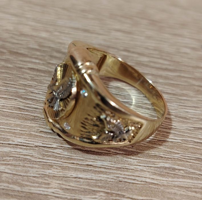 Златен мъжки пръстен 14 карата