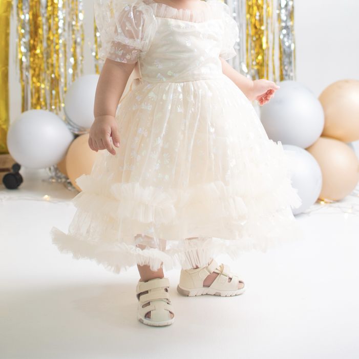 Платье детское белое