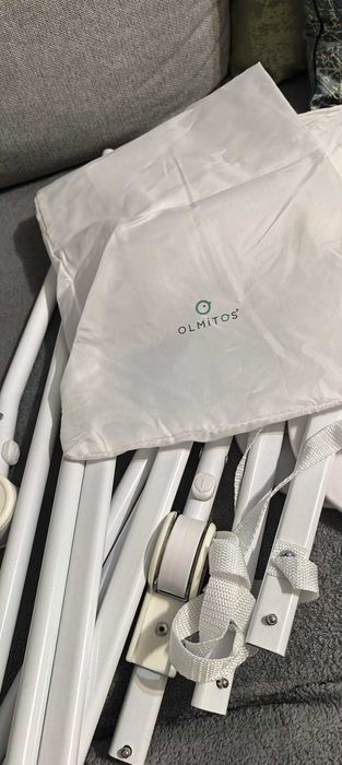 Protectie pat rabatabila pentru somiera adancita 150 cm Olmitos crem