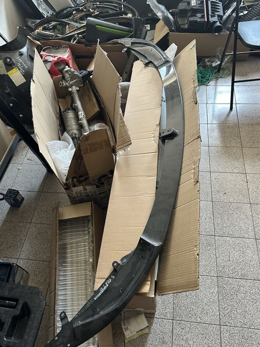 Карбонов сполер добавка,лип за предна броня Бмв Bmw F80 F82 F83 Front  Carbon Fiber Genuine BMW M3 F80 F82 M4 M Performance