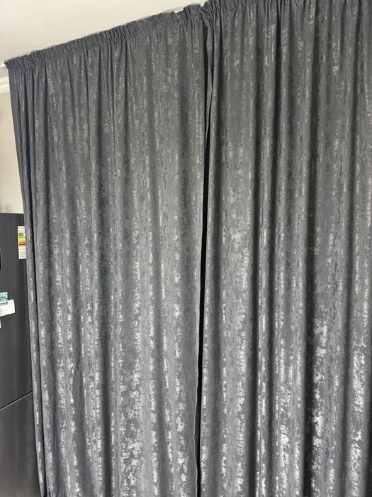 Шторы серые плотные