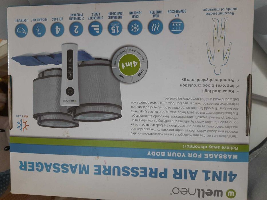 Масажор за крака, ръце , тяло WELLNEO AIR PRESSURE MASSAGER-4 в 1