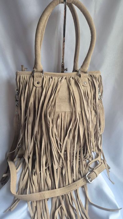 Geanta piele naturala Tigna -noua-