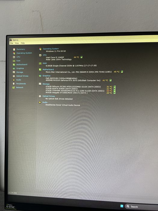 Setup gaming urgent!