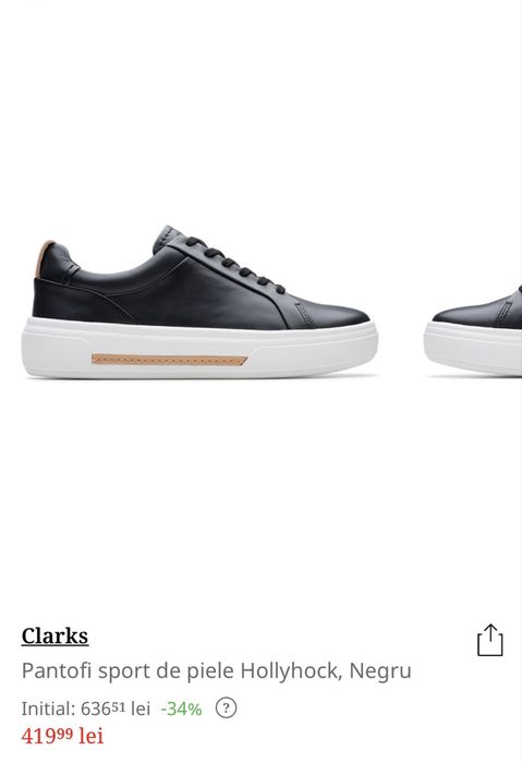 Sneakers din piele Clarks
