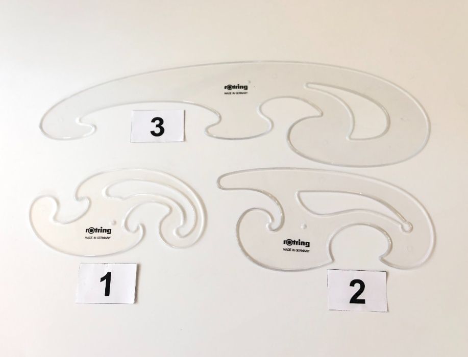 чертожни кривки, линийки, линия, шаблон, кривка, Германия