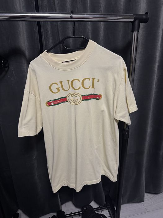 Tricou Gucci bej