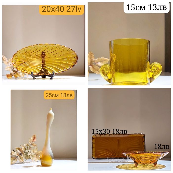 Ваза  преспапие фигура пепелник  фруктиера ръчна изработка