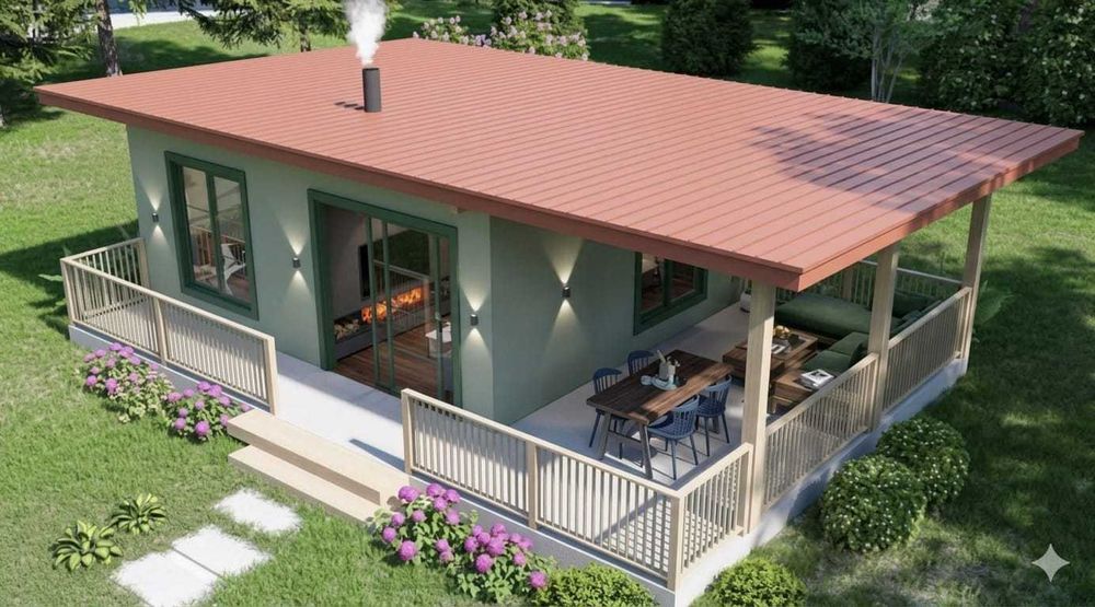 Kit casa lemn 45 mp