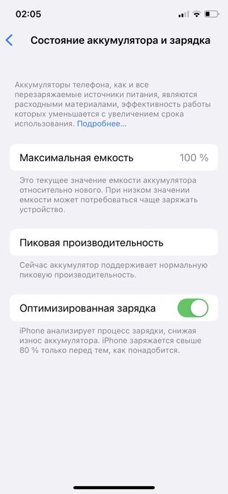 iPhone X  (256гб)  100% акб
