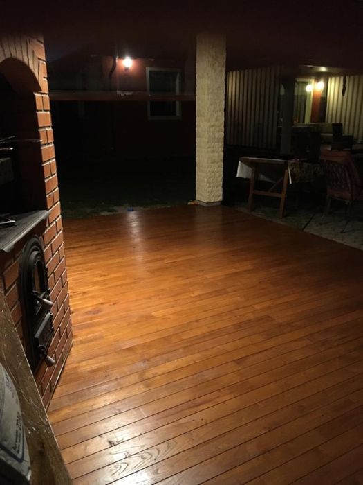 DECKING   PODEA TERASĂ / Lambriu Din Lemn De SALCÂM