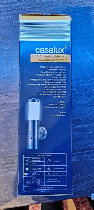 Lampa led de exterior cu senzor de miscare Casalux