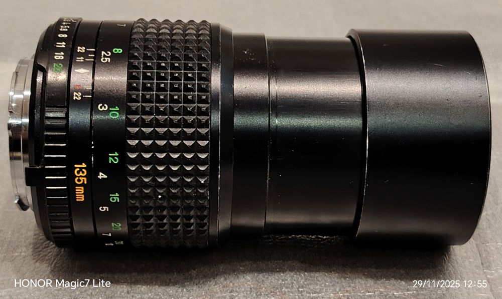 Obiectiv Minolta 135mm f2. 8 + adaptor Sony nex