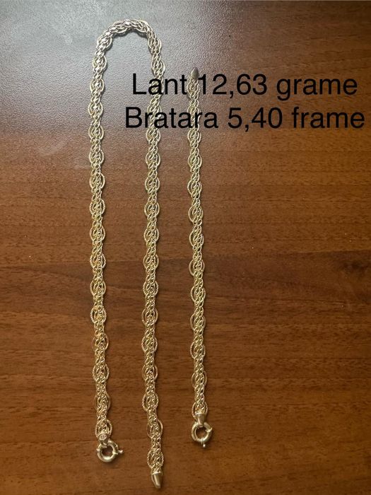 Vand lant din aur,bratara si Cerceii