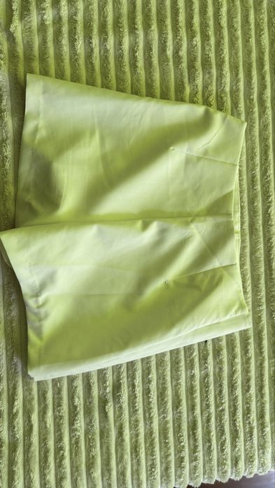 Пола-панталон в бял и син цвят