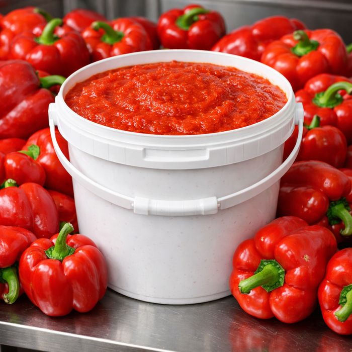 Пюре сладкого болгарского перца с легкой пикантностью.