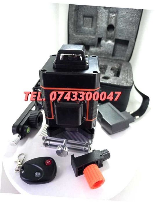 Nivela Autonivela Laser Profesionala 360grade 4d 16linii Lumina Verde