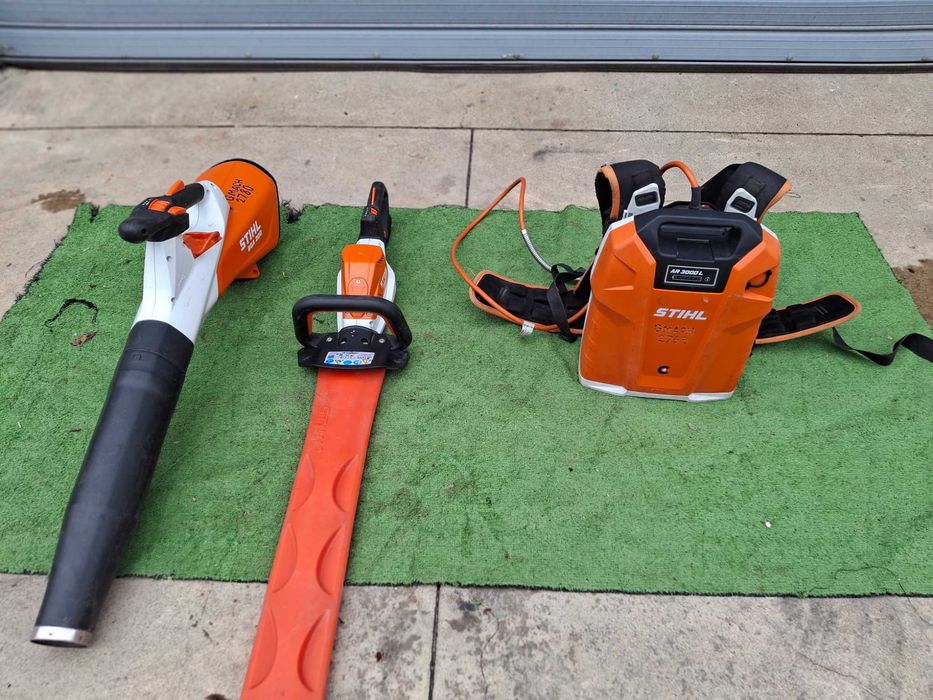 Батерия Stihl AL3000L и акумолаторна ДУХАЛКА и Храсторез