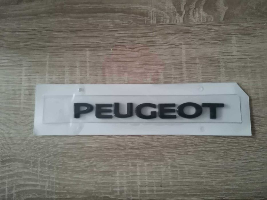 черен надпис Пежо Peugeot нов стил