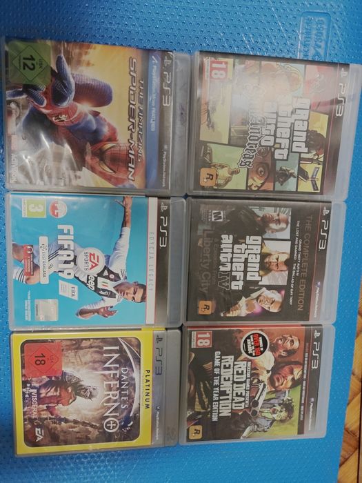 GTA Grand Theft Auto 4  Complete Edition San Andreas  Red Dead Redemption Dante's Inferno The Amazing Spider-Man Fifa 19 ps3 - 100 lei bucata