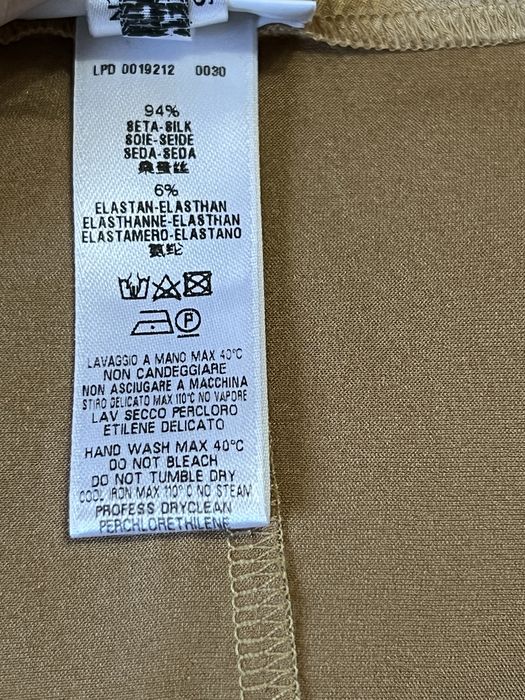Fusta La Perla mătase s midi pantaloni m Anna club crem nude bej