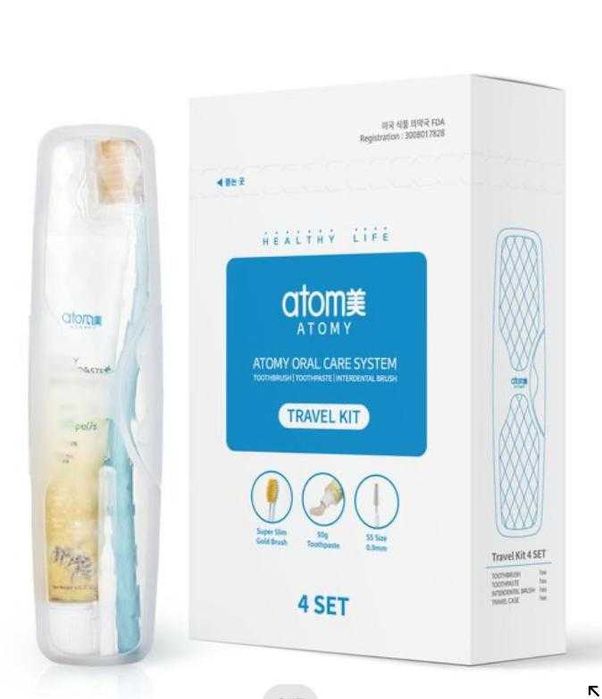 Set igiena orala  pasta de dinti si periute Atomy