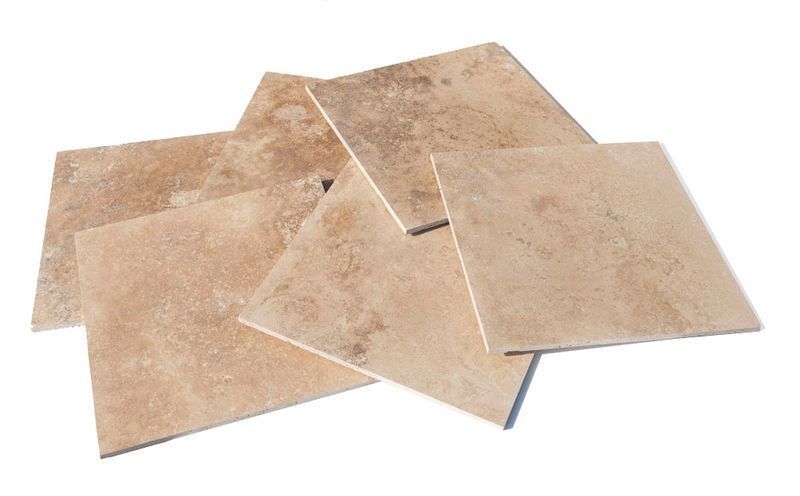 Piatra naturala/pavaj travertin/travertin walnut 45.7X45.7X1.2cm