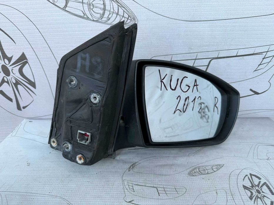 Oglindă Retrovizoare Dreapta Electrică 6 Pini Ford Kuga 2326071 / DV44-17682-LE / [2013-2019] / (5D3)