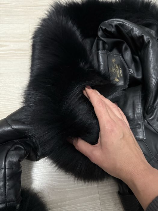 Geaca groasa , piele naturala , balana naturala marime S