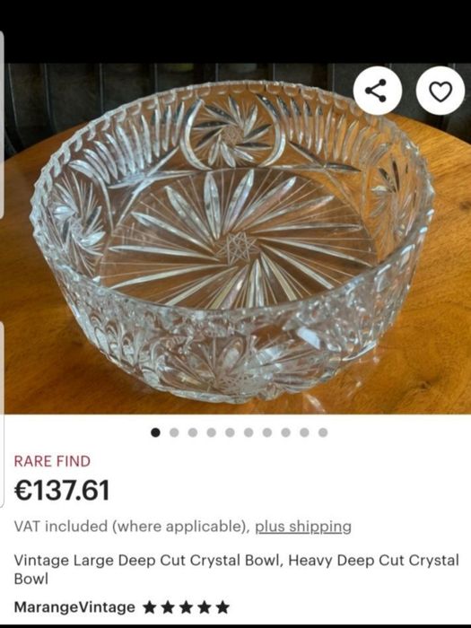 Fructiere din cristal diferite