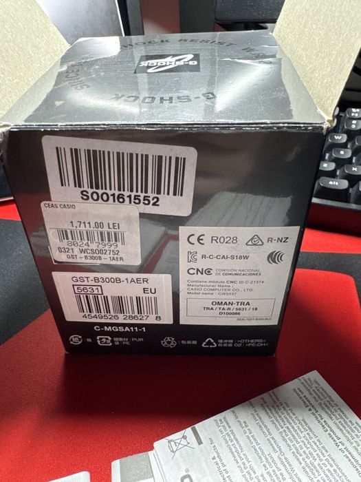 G-schock GST-B300B-1AED ( cerificat de autenticitate