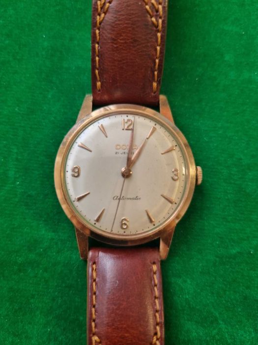 Doxa automatic, aur masiv 14k, swiss made, model rar