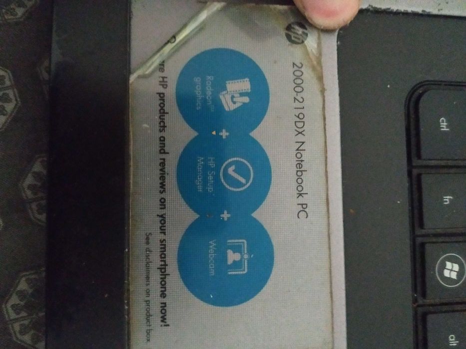 Laptop , Лаптоп за части или работа HP Notebook 2000-219DX