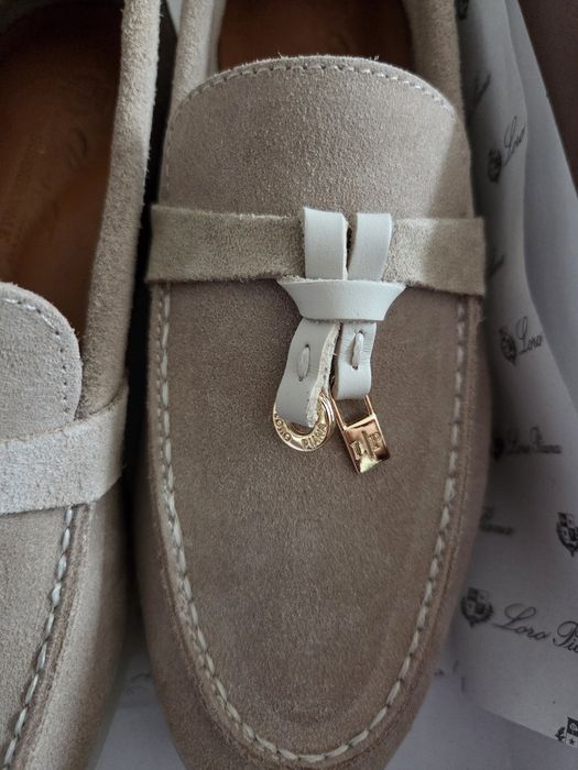 Loafersi model Loro Piana piele naturala