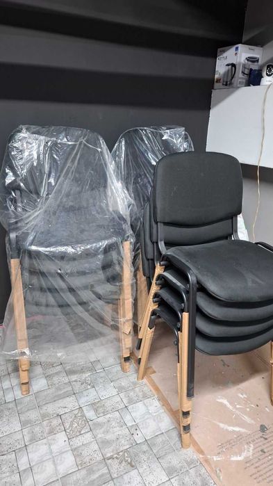 ОФИС СТОЛ, Посетителски стол, Стол за чакалня, 10 БР - ЧИСТО НОВИ