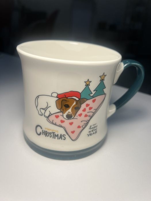 Коледни чашки с Джак Ръсел/кученца